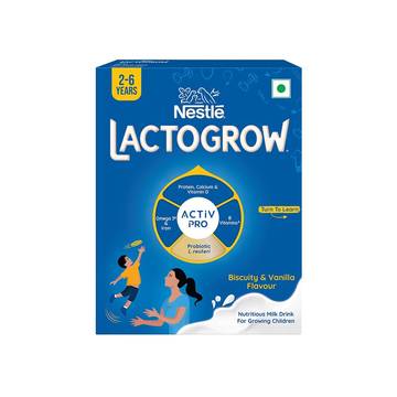 Nestle Lactogrow Nutritious Milk Drink (Biscuity Vanilla Flavour (2 - 6 years))